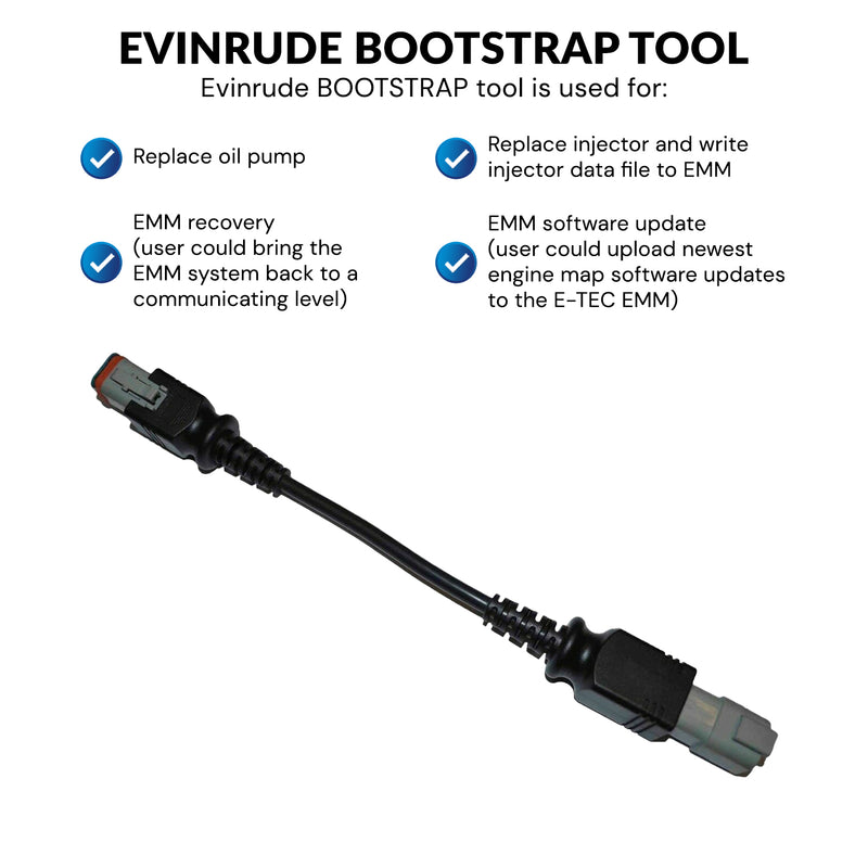 Diagnostic USB Cable tool KIT for Evinrude ETEC and FICHT outboard motors with Bootstrap Cable