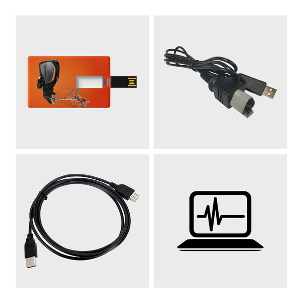 Diagnostic USB Tool Cable Scan Kit for Evinrude Outboard Engine E-TEC/Fitch