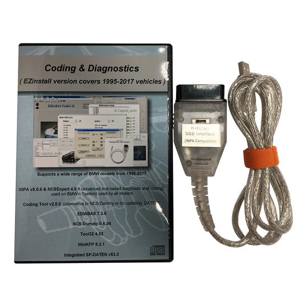 Cavo Diagnostico K+DCAN Per BMW - Interfaccia Ediabas OBDII Per Modelli 1998-2008 (R56, E87, E93, E70) - Foto 4