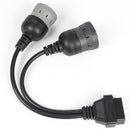 6 Pin J1708 + 9 Pin J1939 to 16 Pin OBD2 OBD-II Adapter Cable Heavy Duty Truck - OBD247