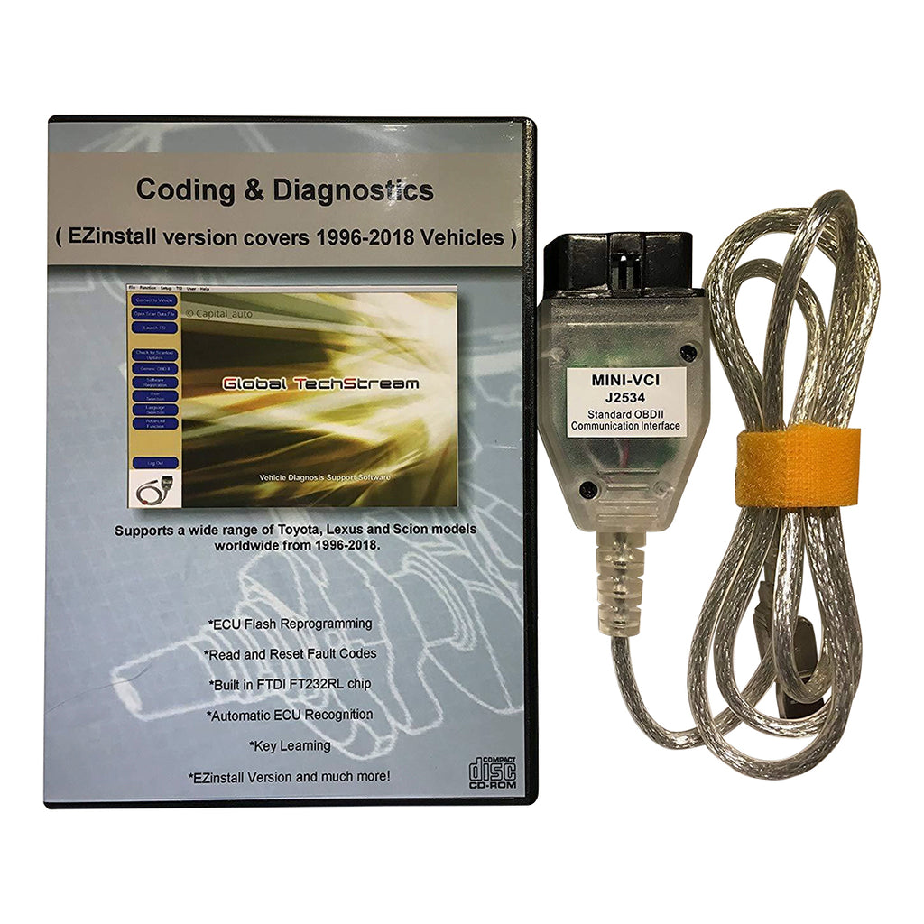 Mini VCI Diagnostic Tool Cable Scanner for Toyota Lexus TIS Techstream