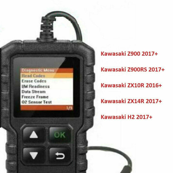 Fault code scanner diagnostic OBD2 tool for Kawasaki Z900 Z900RS ZX10R