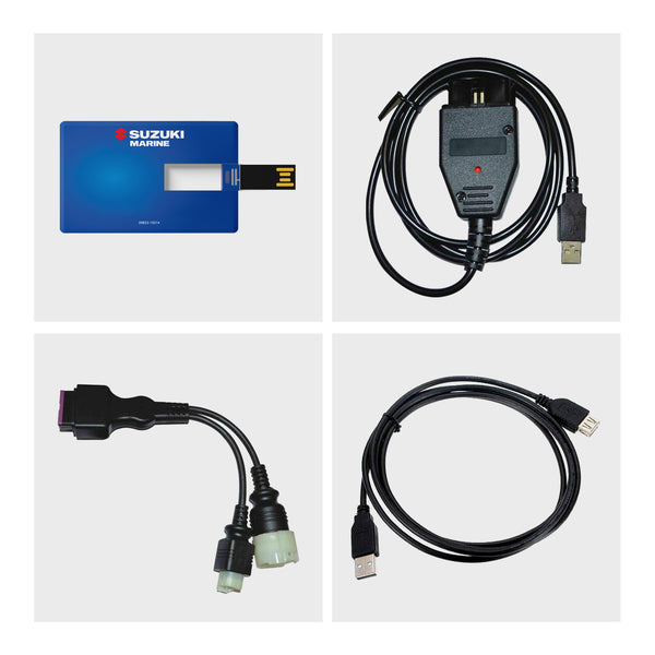Diagnostic USB Cable Scan Tool Kit for Suzuki Outboard Marine Boat SDS 8.70